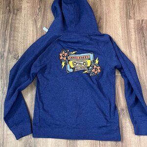 SHAKY Knees Hoodie Sweatshirt Music Festival Full Zip Cassette Tape Logo Sz XL